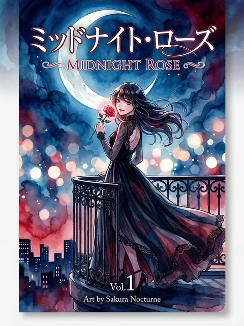 九妖漫画 - 新作漫画《午夜玫瑰》封面
